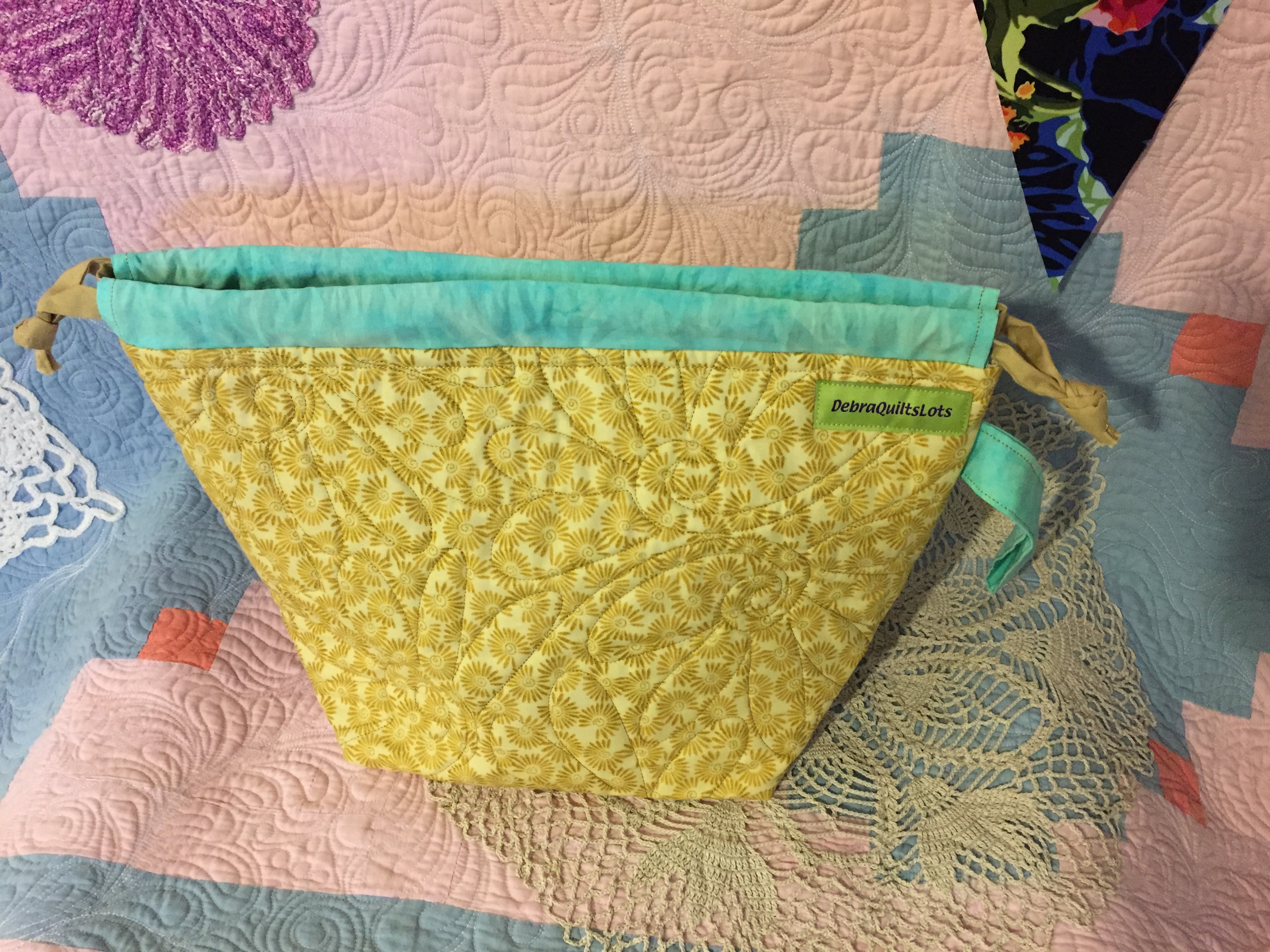 Golden Daisies Sock Size Bag