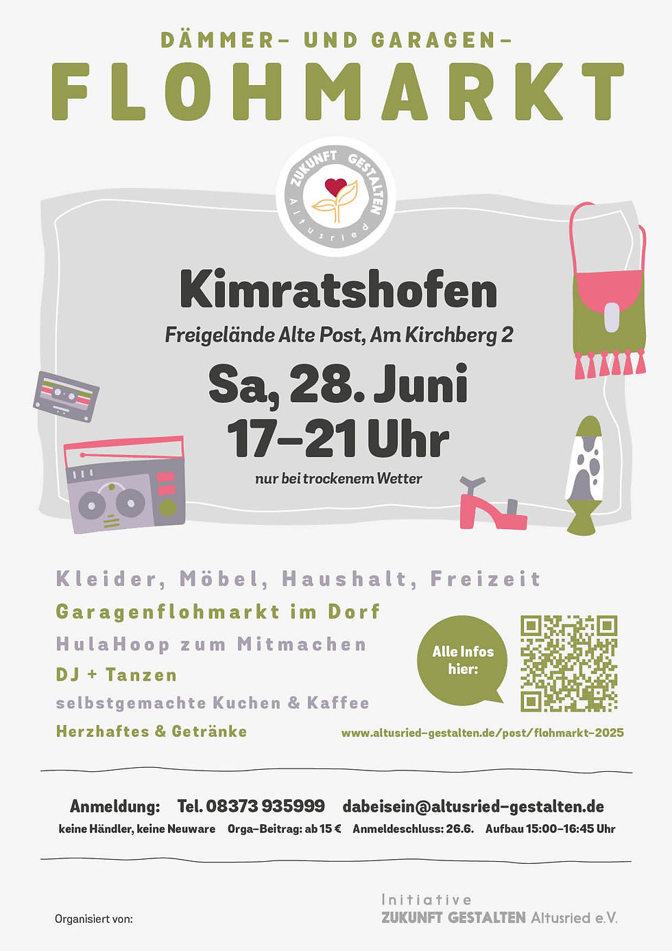 Flohmarkt Flyer mit Infos