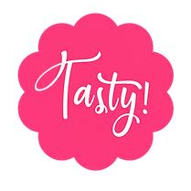 Etiqueta rosa con texto sabroso.png