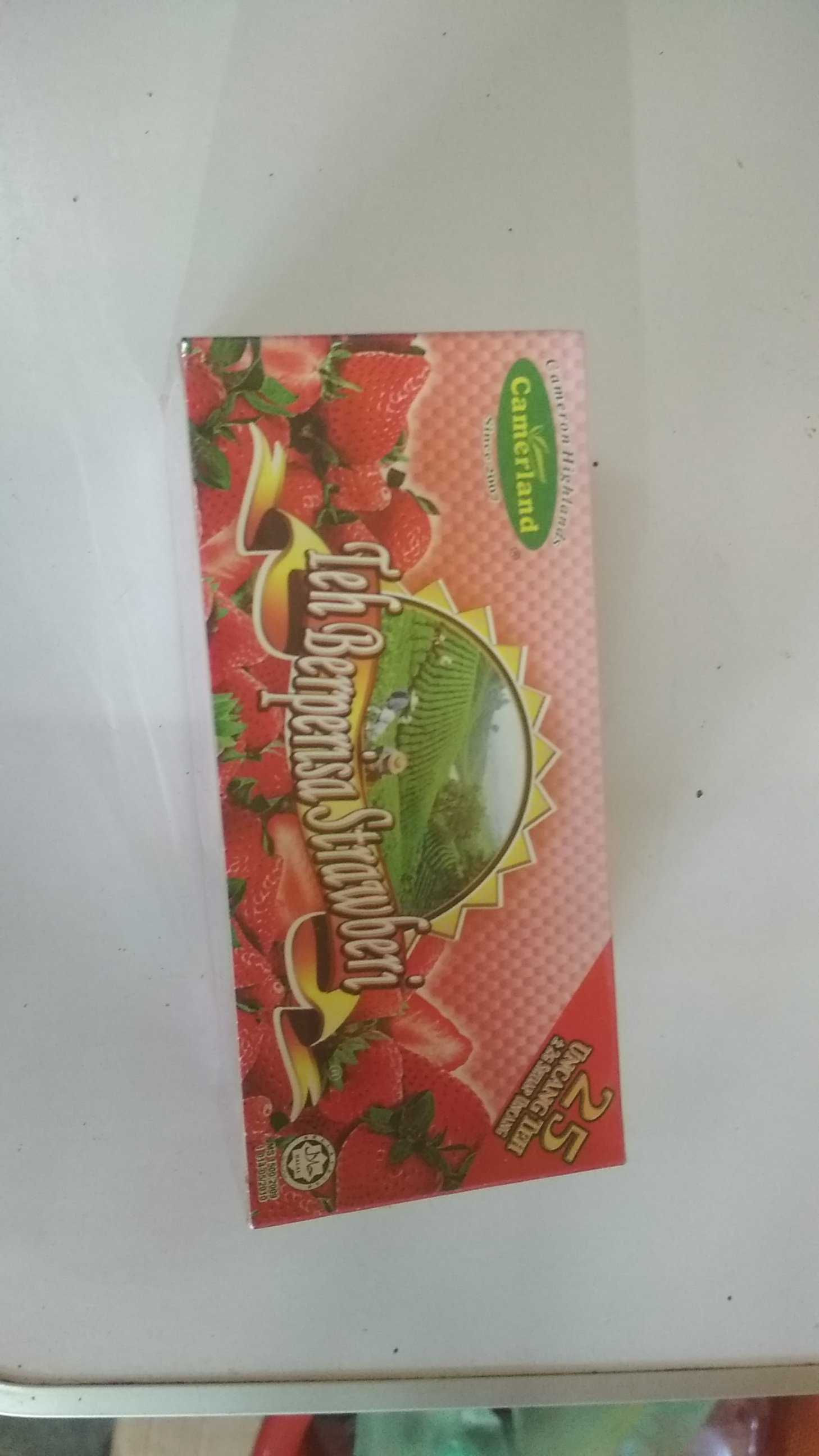 Strawberry flavoured tea
