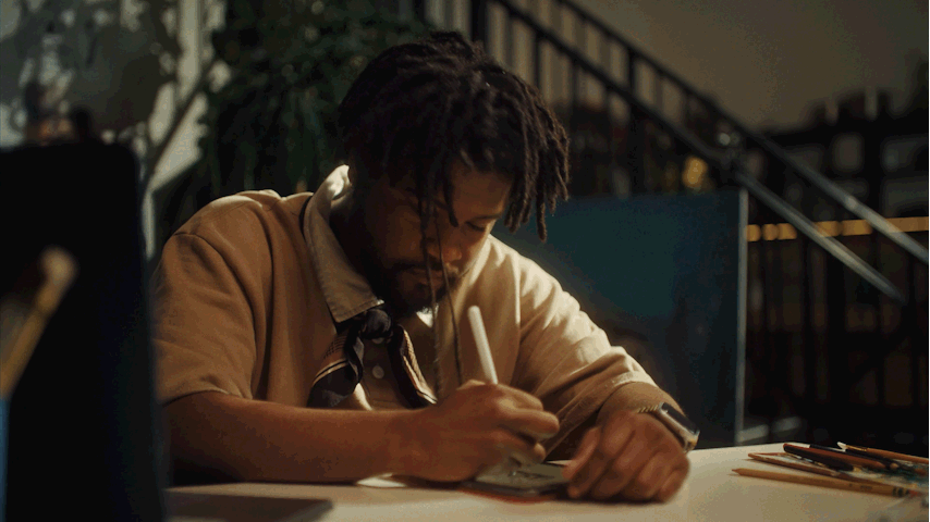 A gif from the FiverrGo brand film.
