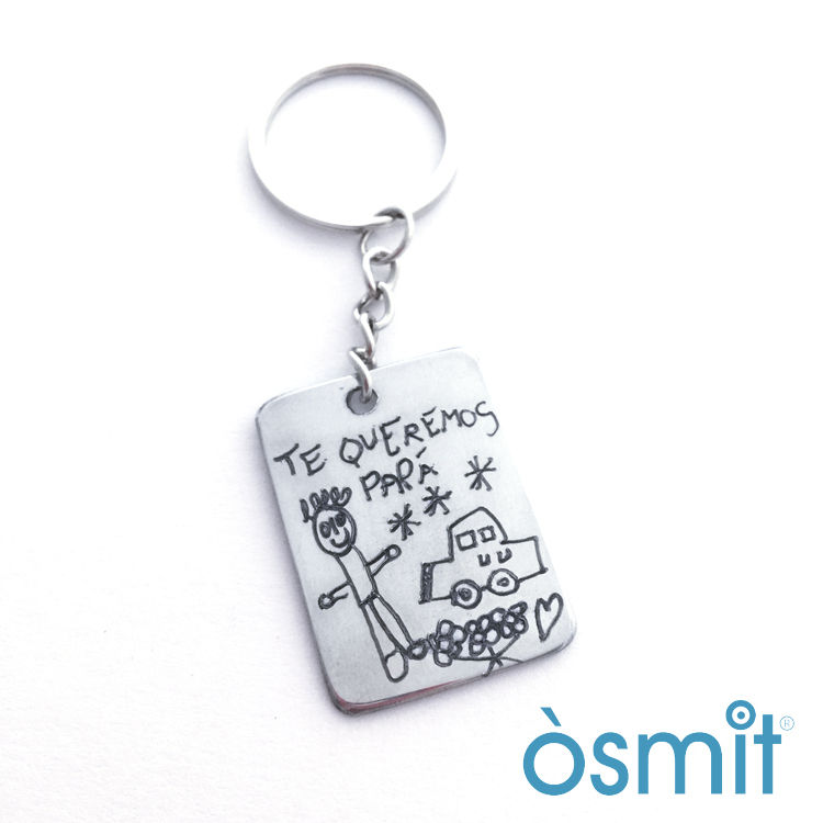 Miniatura: llavero personalizado con dibujos o frases hecho a mano