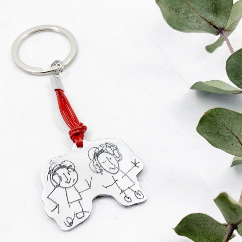 Miniatura: llavero personalizado con dibujo infantil