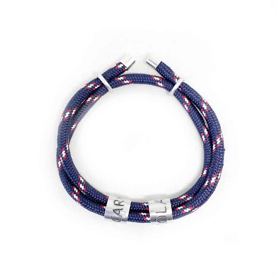 Miniatura: pulsera personalizada familia hombre  algodón osmit.jpg