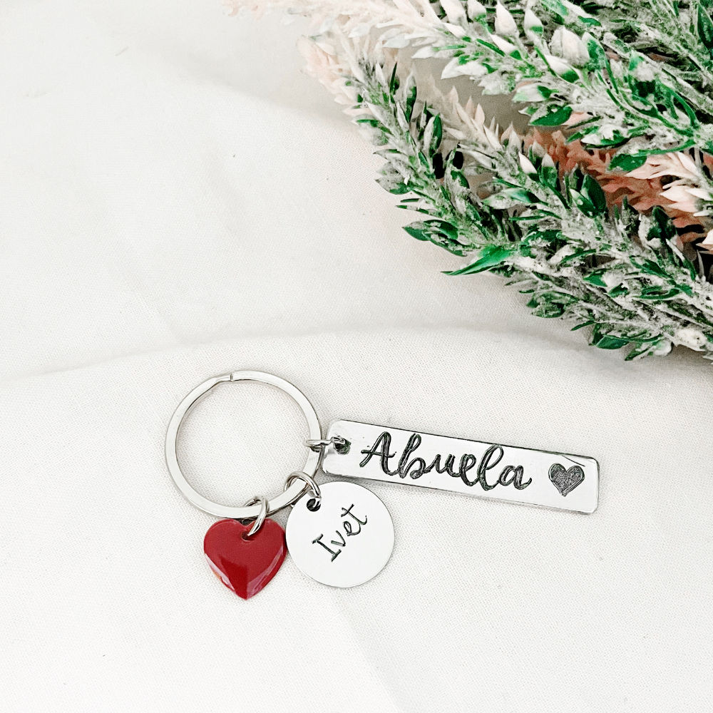 llavero abuela personalizado con nombres