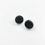 Miniatura: Pendientes Ágata druzy negra (aluminio)