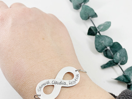 Nueva pulsera infinito con cadenita
