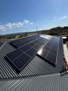 Solar panels installed