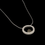 Thumbnail: Celtic Sterling Silver Necklace with Solid Gold Petite Infinity knot