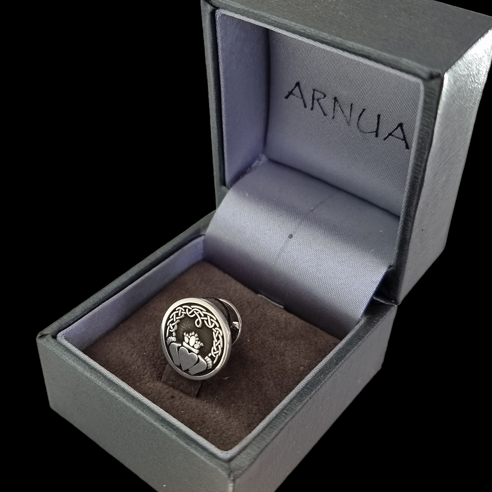Thumbnail: Sterling Silver Claddagh Tie Pin