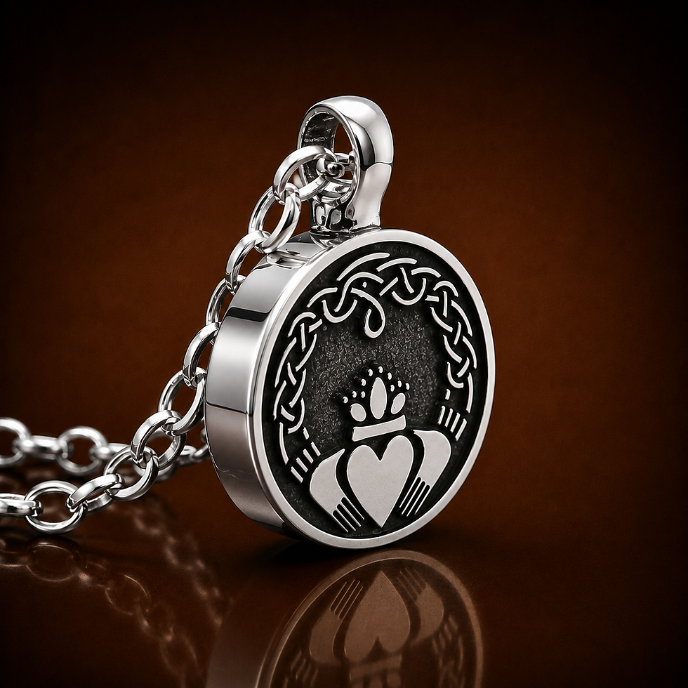 Claddagh Keepsake Cremation Pendant | Standing