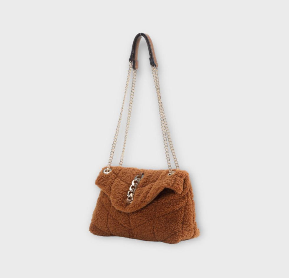 Miniature : sac bandoulière camel mouton