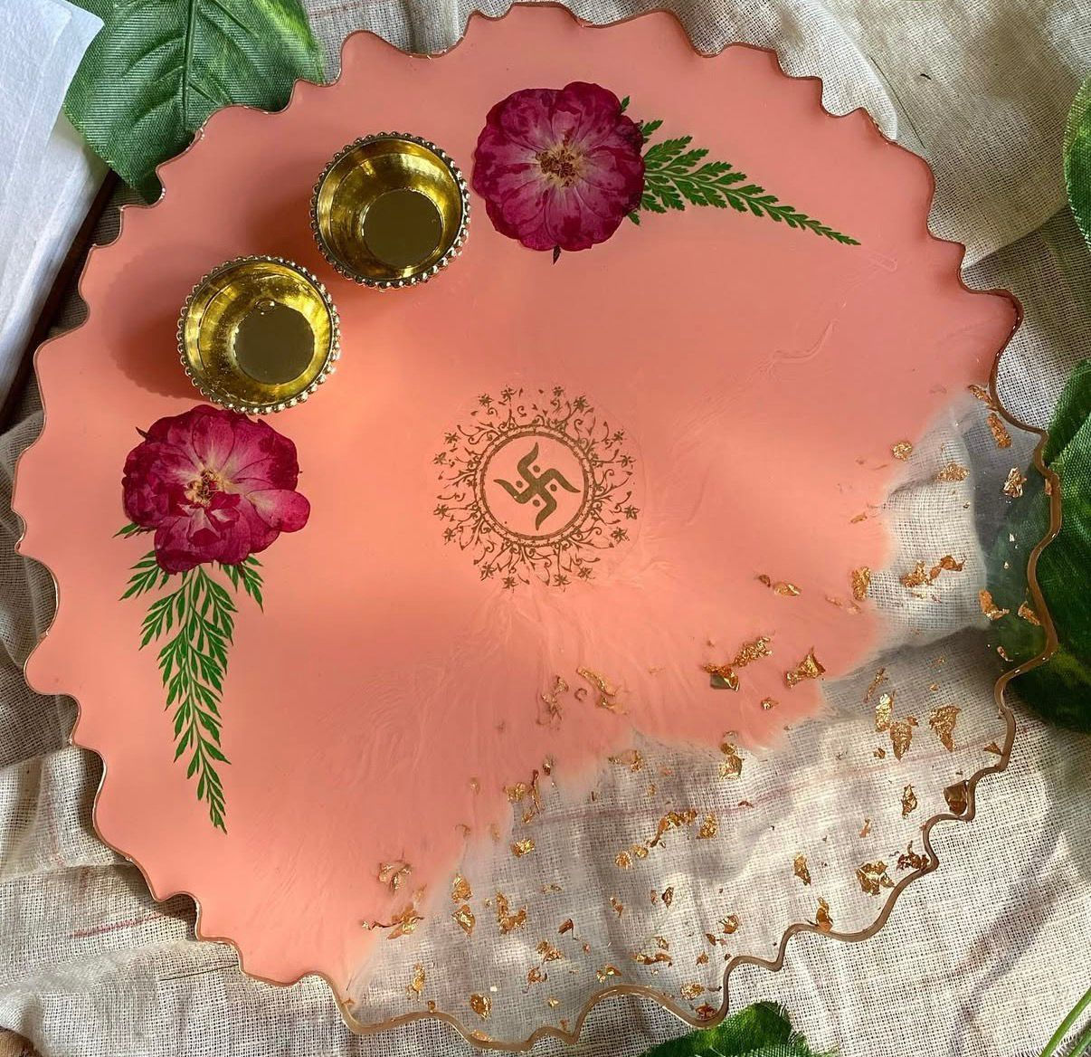 Shubha Rose Agate Tray – Grande
