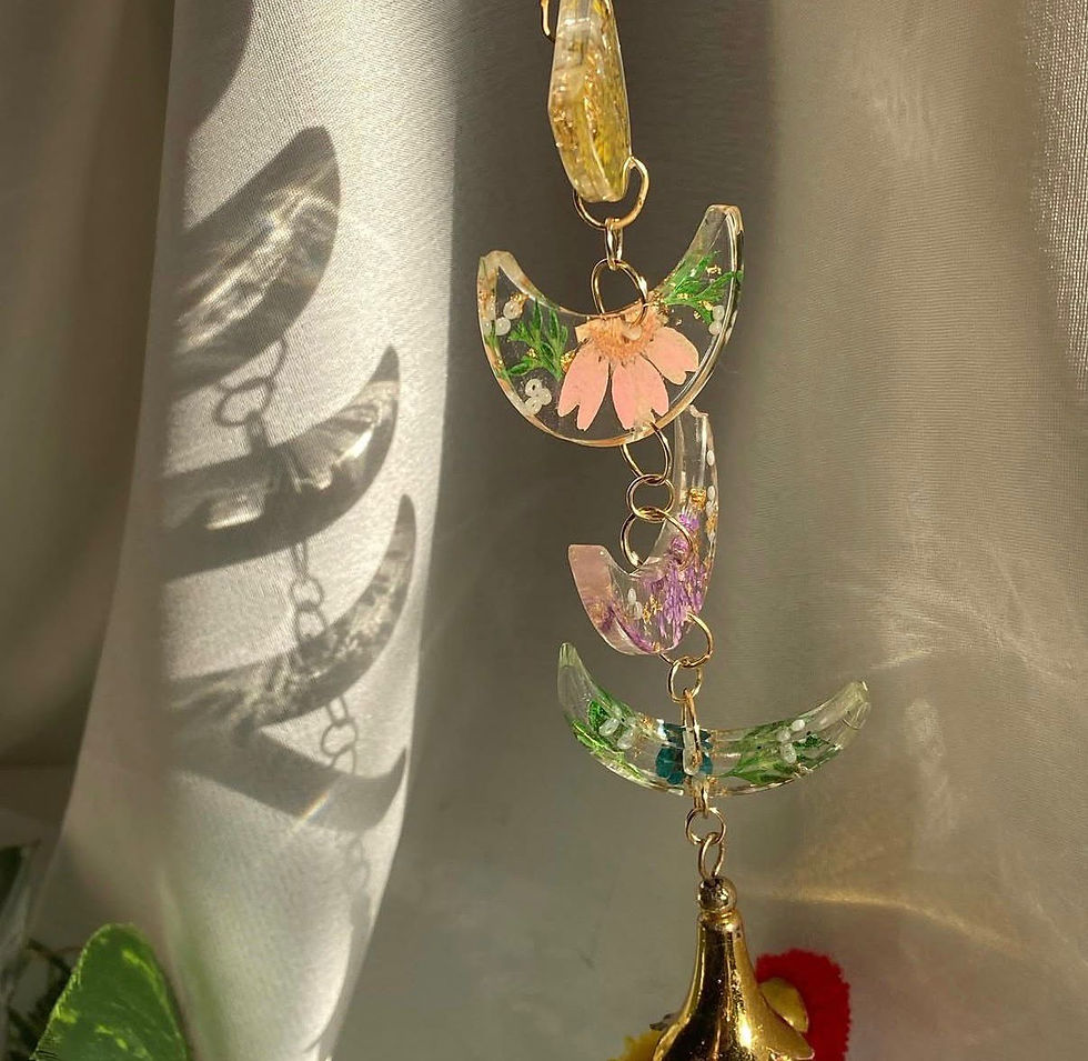 Thumbnail: Daisy Moon Phases Wall Hanging