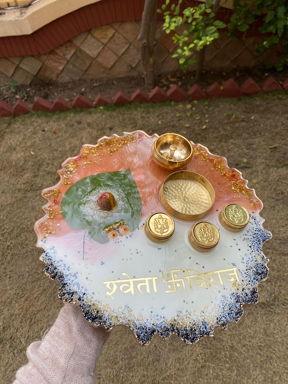 Thumbnail: Vivah Shagun Agate Tray