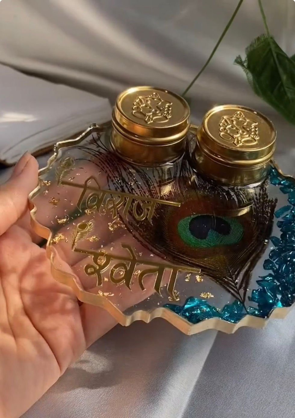 Thumbnail: Mor Pankh Agate Tray