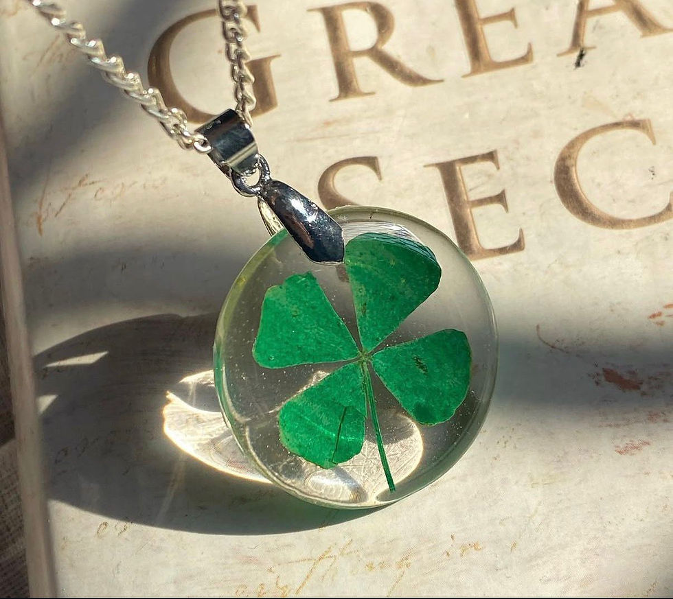 Thumbnail: Crystal Fortuna Clover Pendant