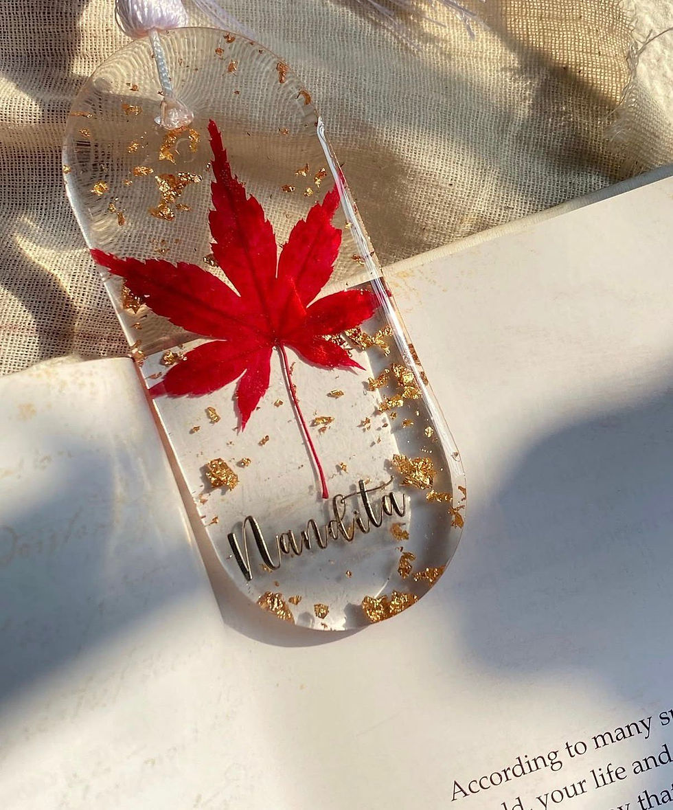 Thumbnail: Maple Gold Bookmark