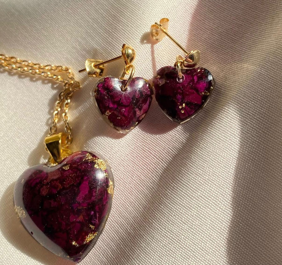 Thumbnail: Personalised Rose Jewellery Set