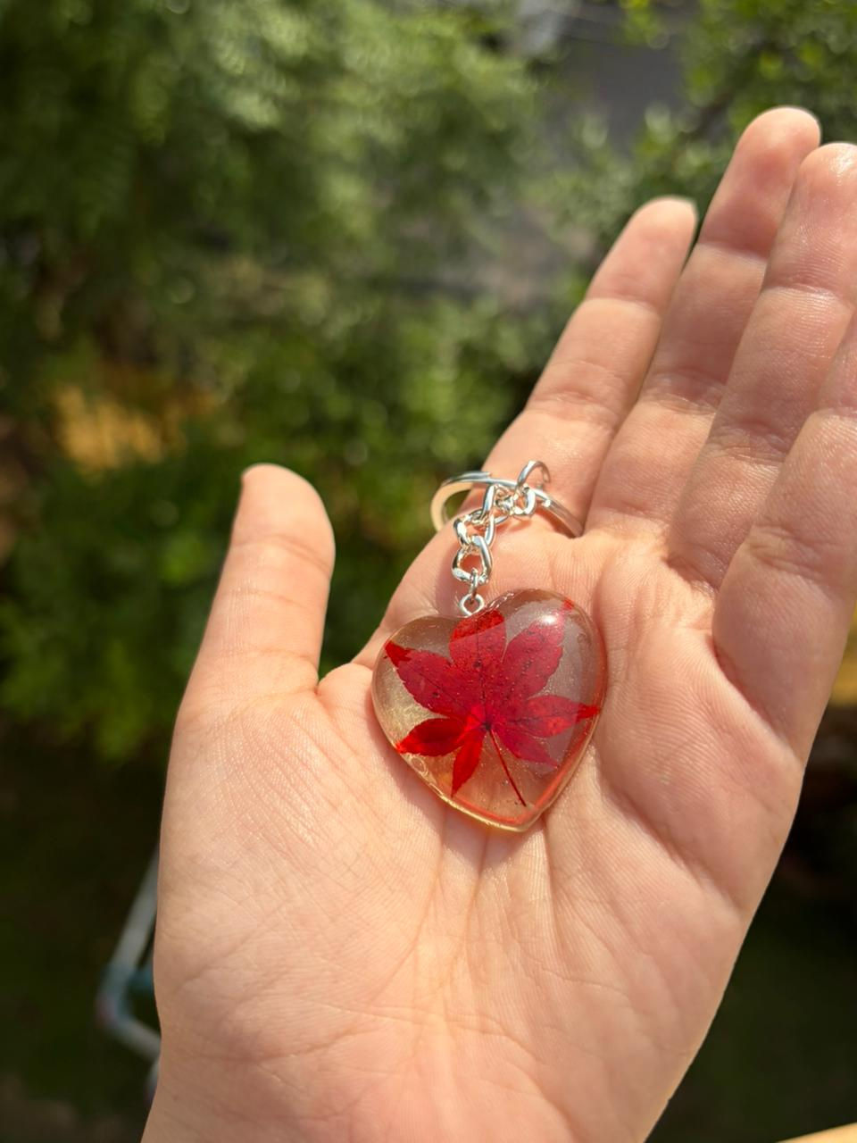 Thumbnail: Maple Heart Keychain