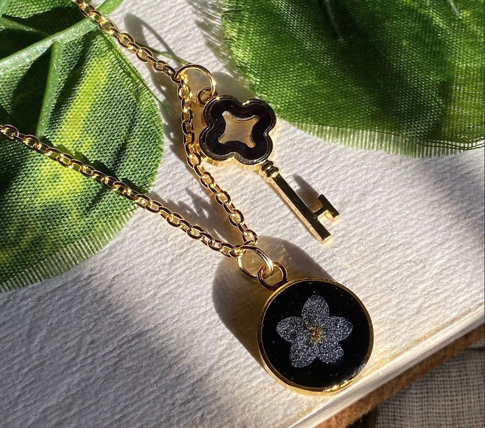 Thumbnail: Forever Key Duo Pendant Set