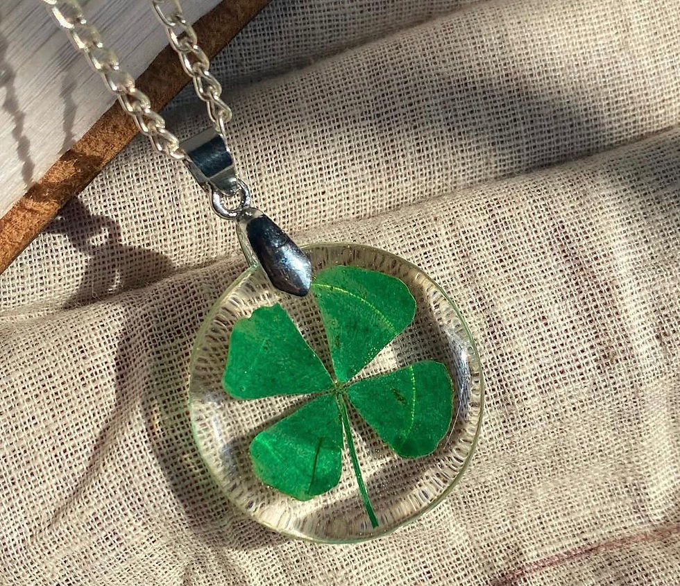 Thumbnail: Crystal Fortuna Clover Pendant