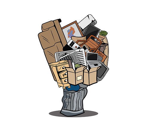 image animée de l'enlèvement des déchets