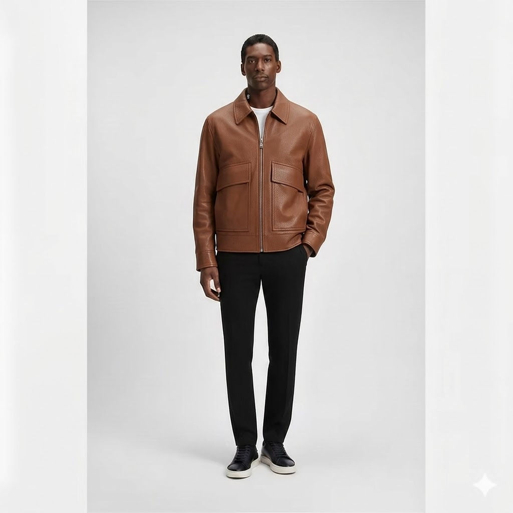 Campera cuero Boss C-MELANCHI