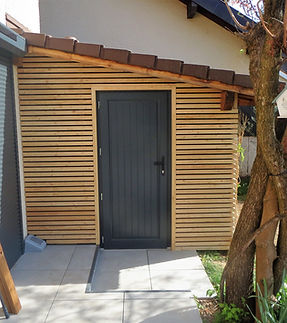 Bardage mélèze clair voie