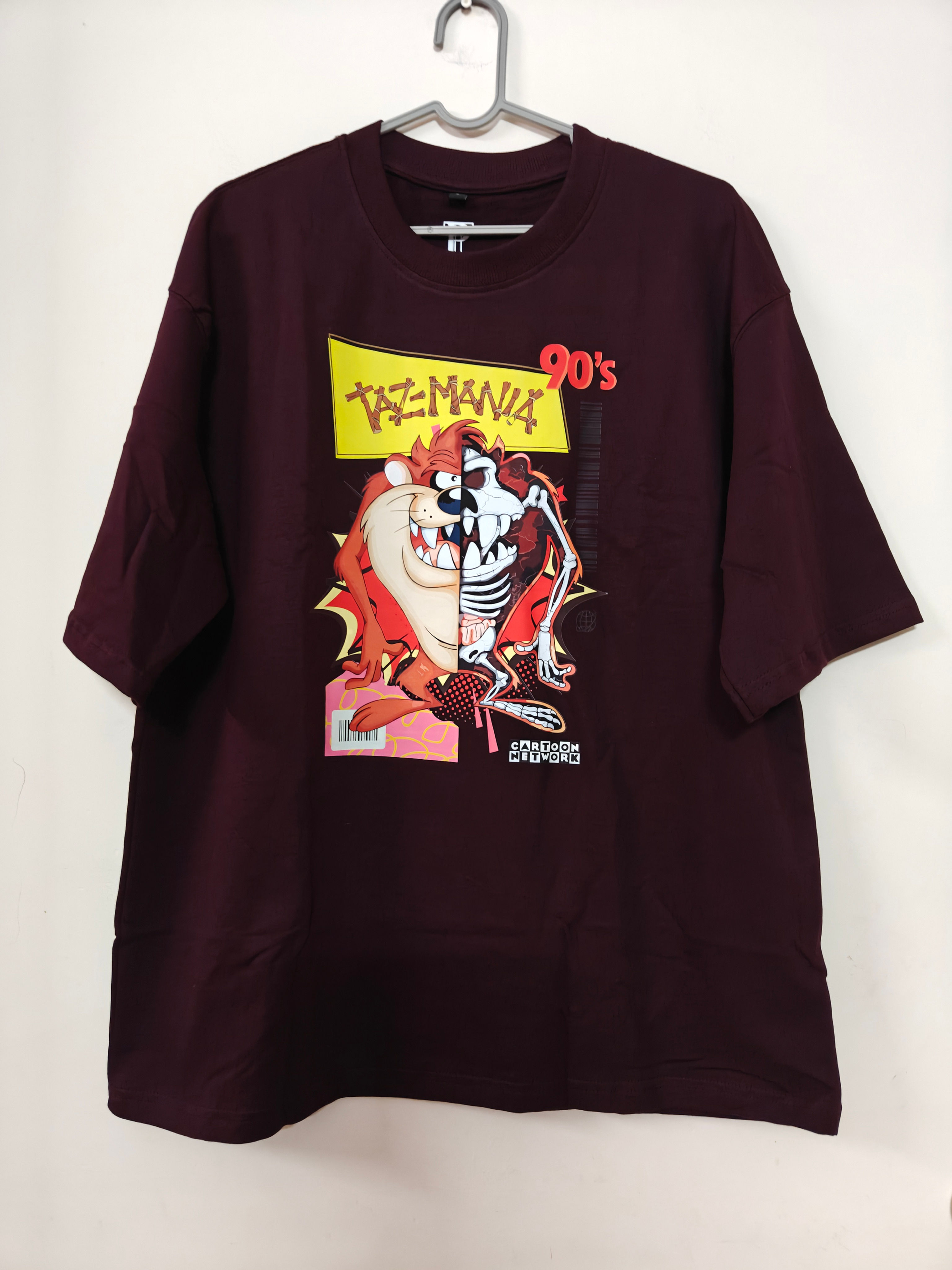 PRIME COLLECTIONS Unisex pattern Oversized '90's Cartoon' T-shirt