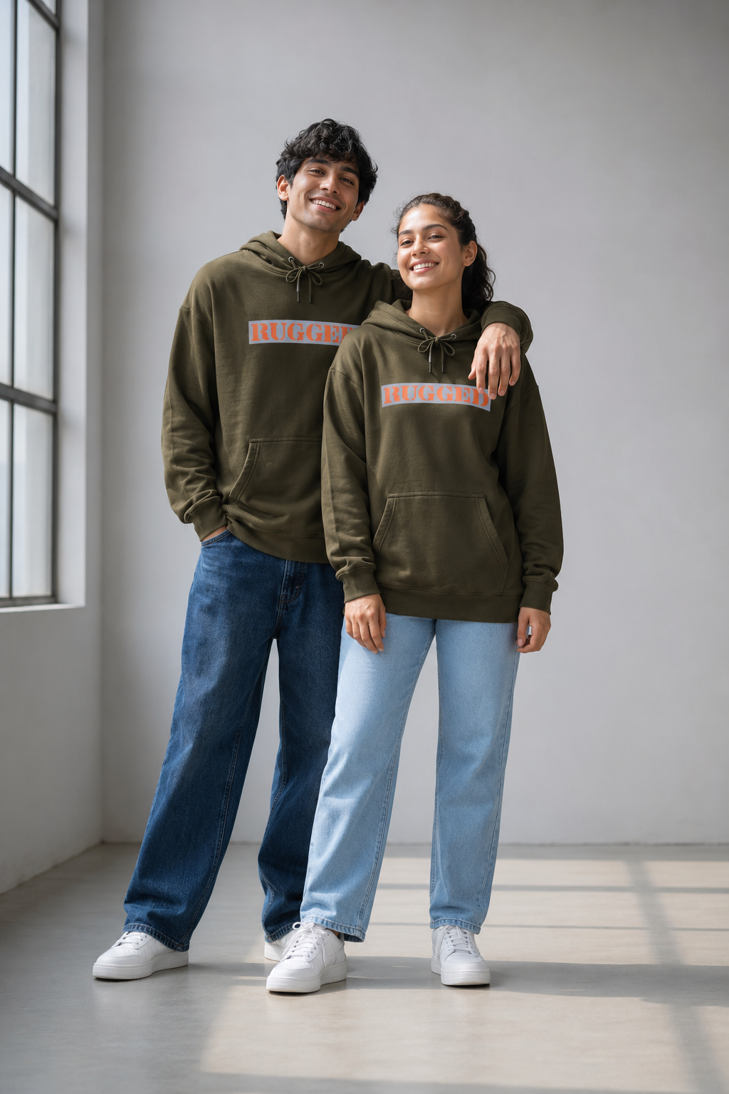 Unisex Adult Hoodie 'RUGGED' 300GSM 100% cotton