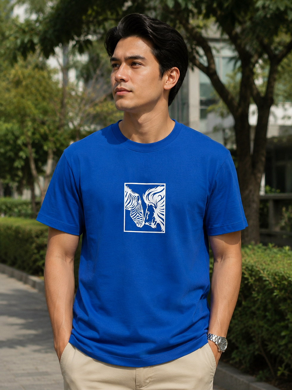 Thumbnail: Unisex Black 180GSM T-shirt cotton
