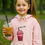 Thumbnail: Unisex Kids cotton Pink Hoodie