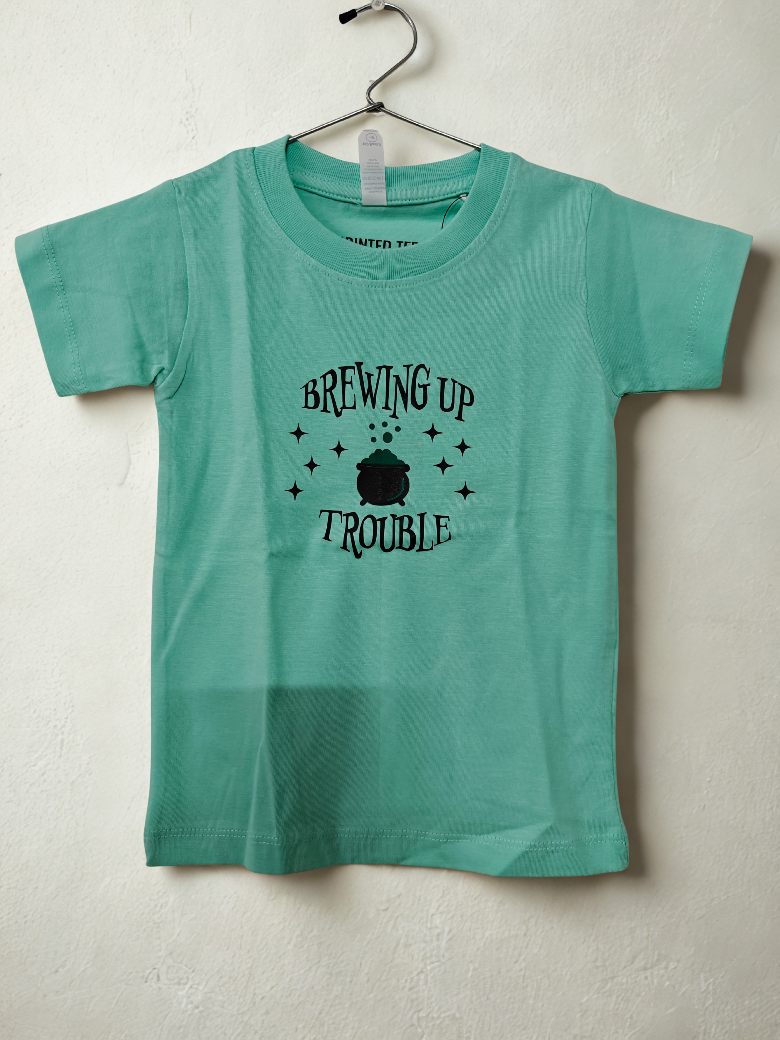 Unisex KIDS Mint Green cotton T-shirts