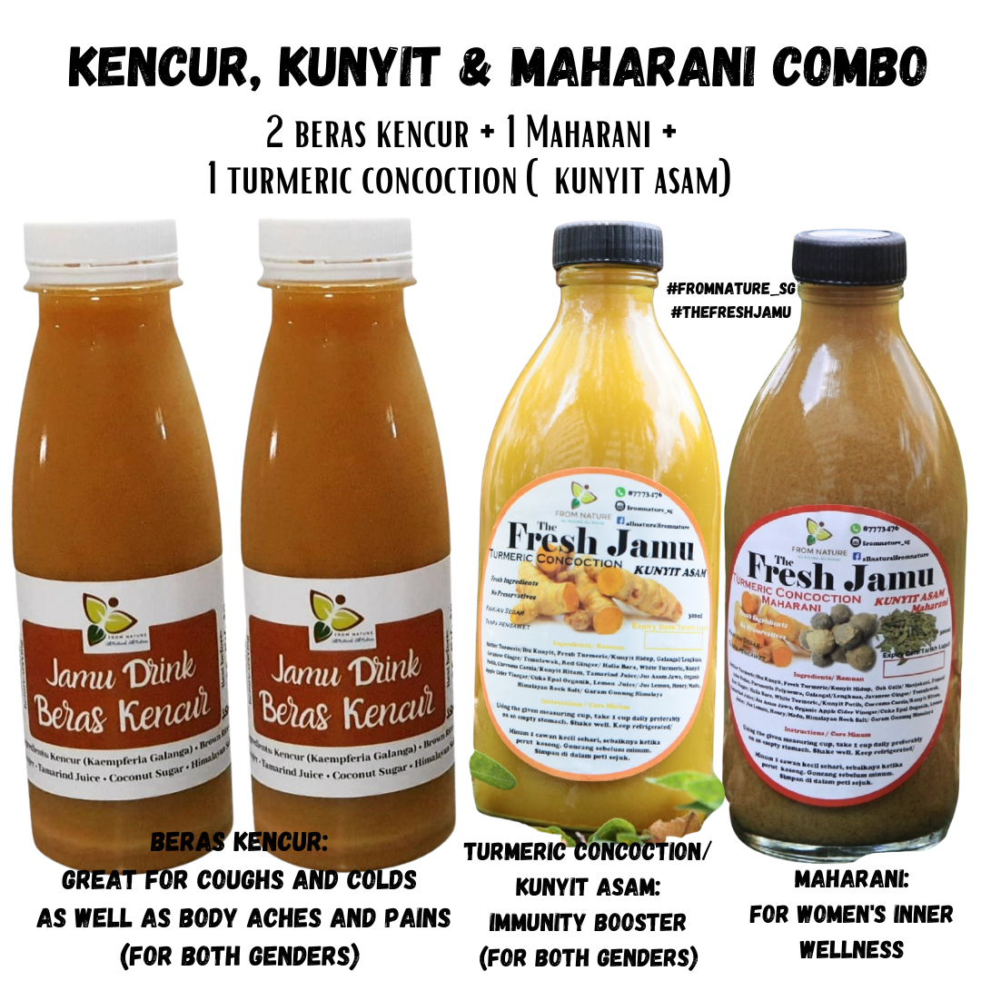 Kencur, Kunyit & Maharani Combo