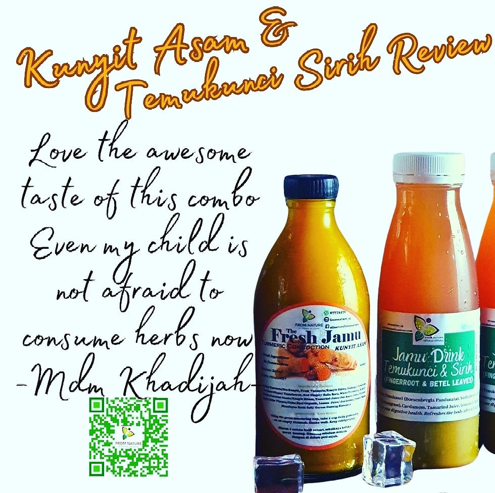 Pair of Turmeric Concoction (Kunyit Asam) & Temukunci