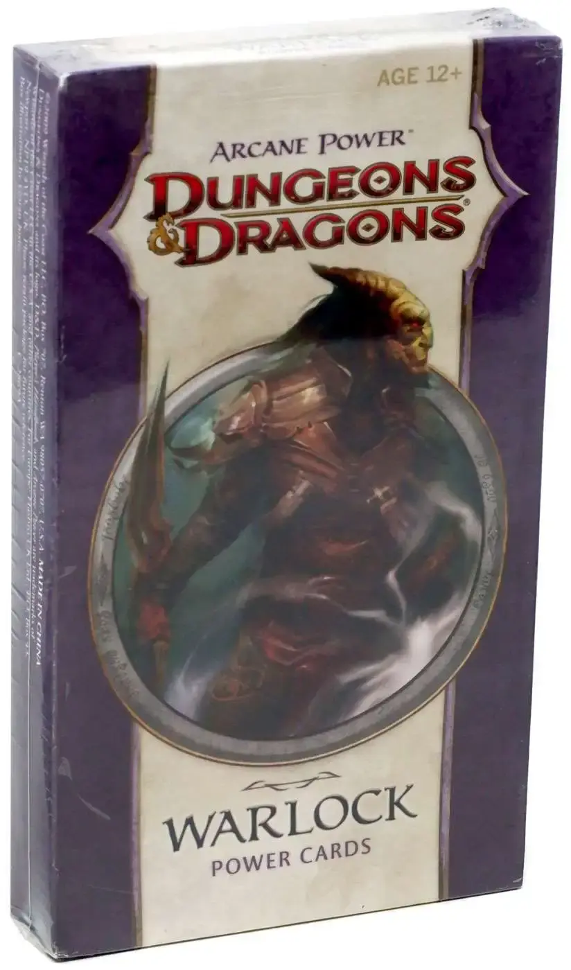 Dungeons & Dragons 4 Arcane Power Cards Warlock