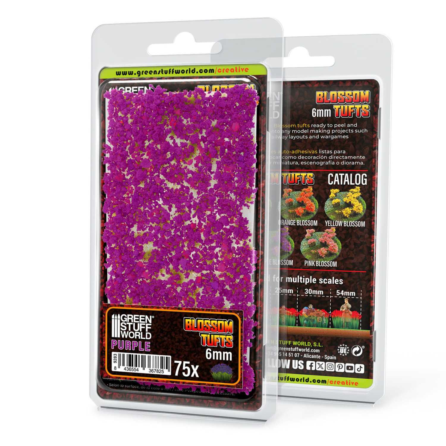 Blossom Tufts - 6mm - Purple Flowers