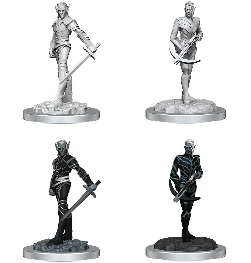 D&D Nolzur's Marvelous Miniatures: Drow Fighters (2 Units)