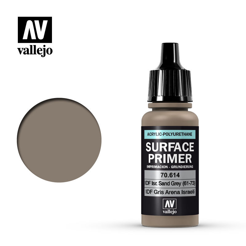 Vallejo Surface Primer: IDF Israeli Sand Grey (61-73) 73614