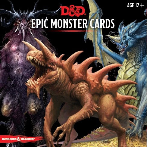 D&D Monster Cards: Epic Monsters (77 cards)