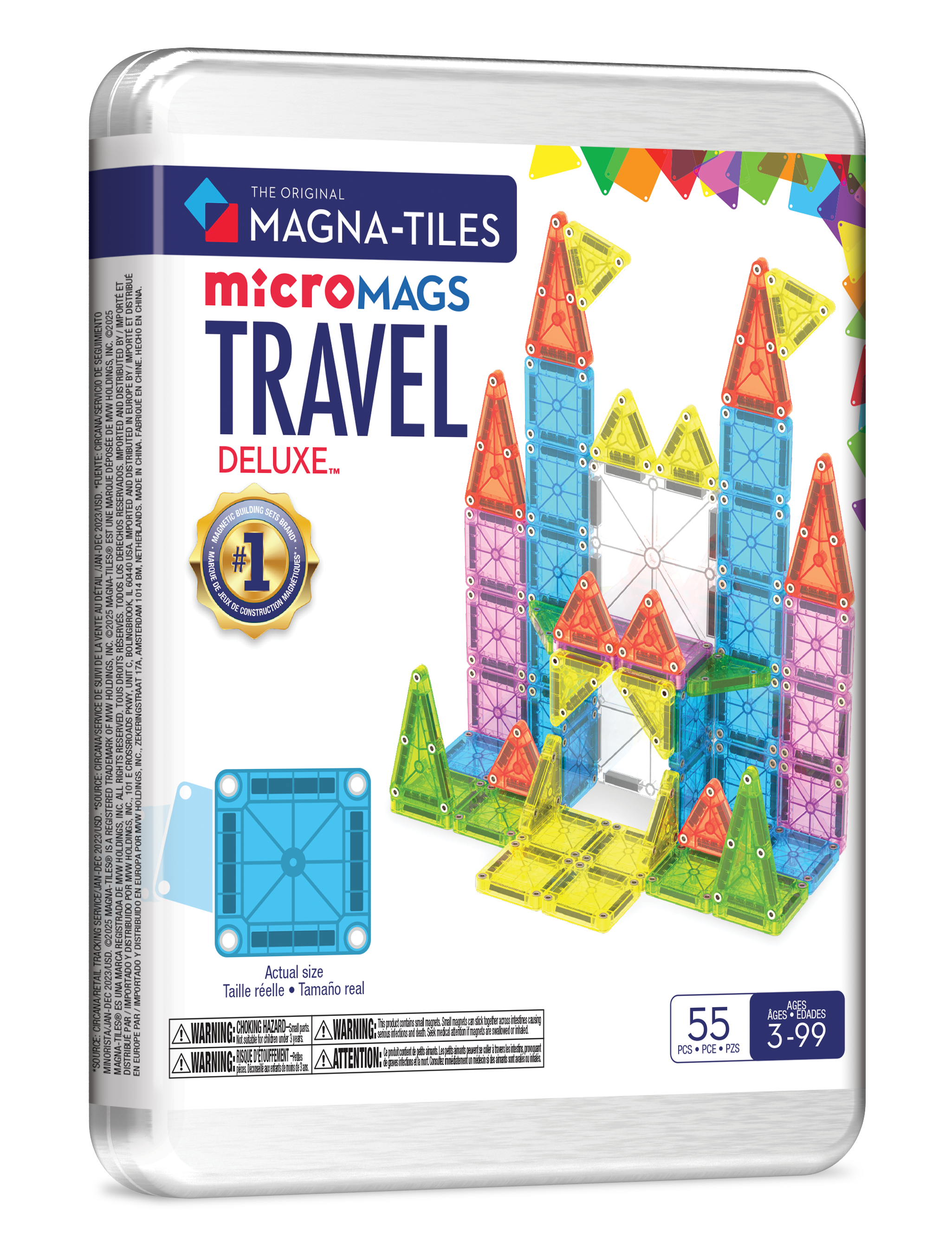 Magna-Tiles - Magna-Tiles Travel Set Deluxe 55-Piece Set