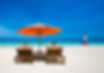 Couple on a tropical beach relax in the