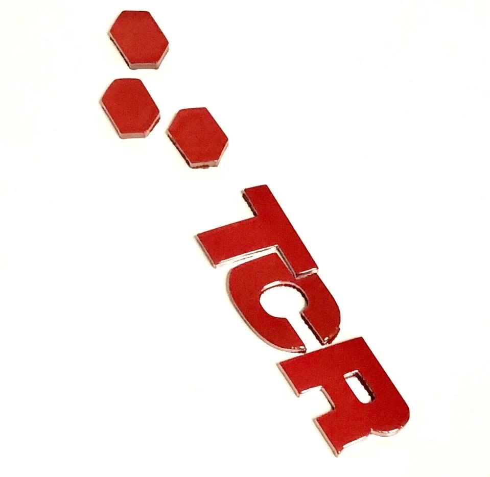 VW Golf GTI TCR Emblem Logo Tornado Rot