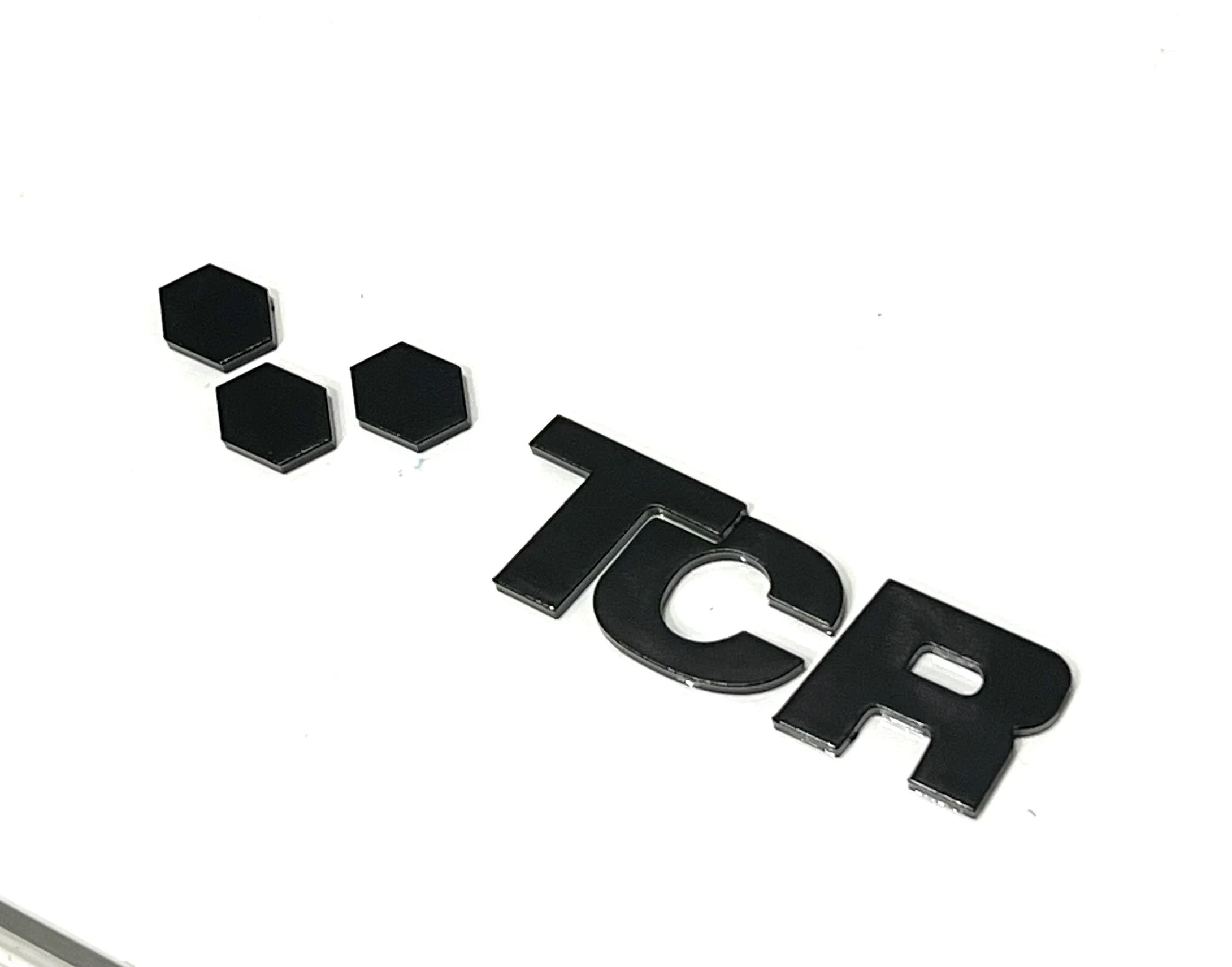 VW Golf GTI Tcr Emblem Logo in Piano Black