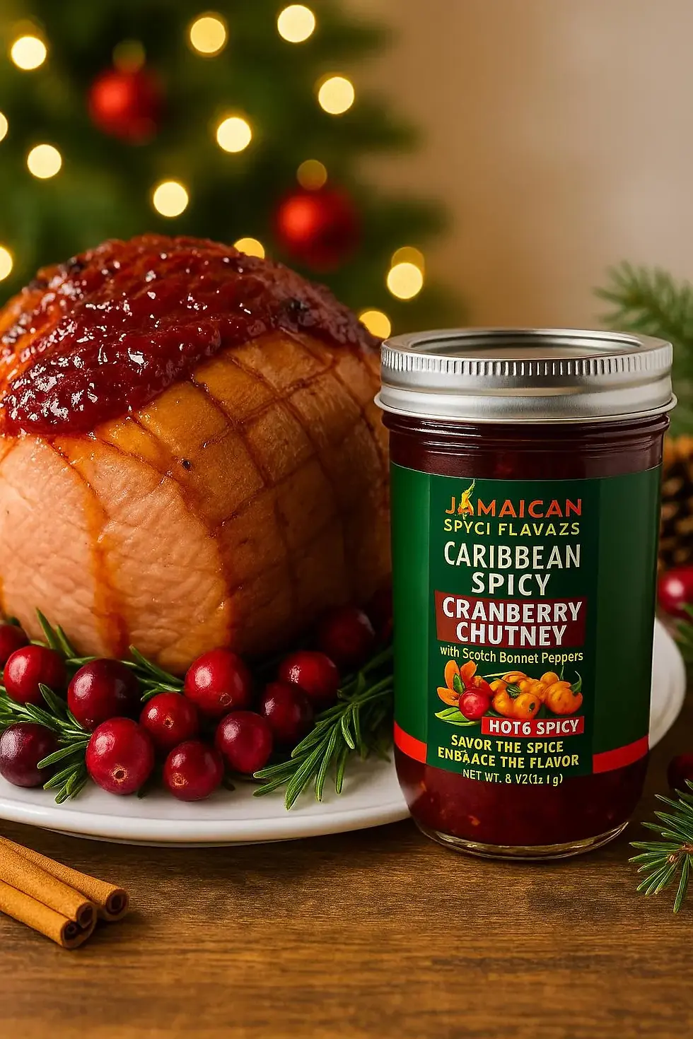 Thumbnail: Cranberry Chutney With Fresh Scotch Bonnet Pepper I Stocking Stuffer