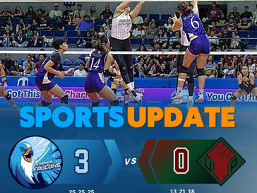 SPORTS UPDATE: Lady Falcons win against Fighting Maroons (3-0)