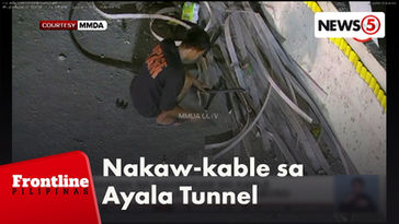Kawatan na nagnakaw ng wire sa loob ng Ayala Tunnel, kalaboso