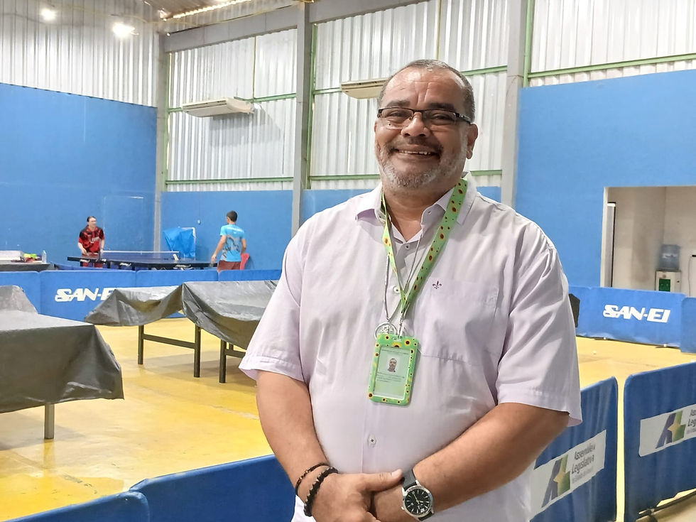 Presidente da Federação Amapaense de Tênis de Mesa, Marcos Souza.