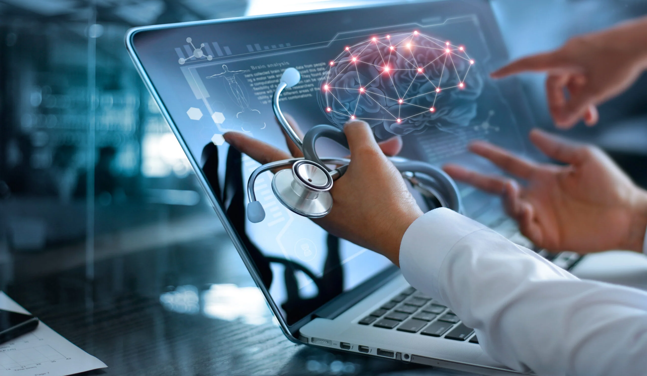 Doctor using AI